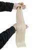 YoungSee Blonde U Tip Hair Extensions Platinum Blonde Utips Hair