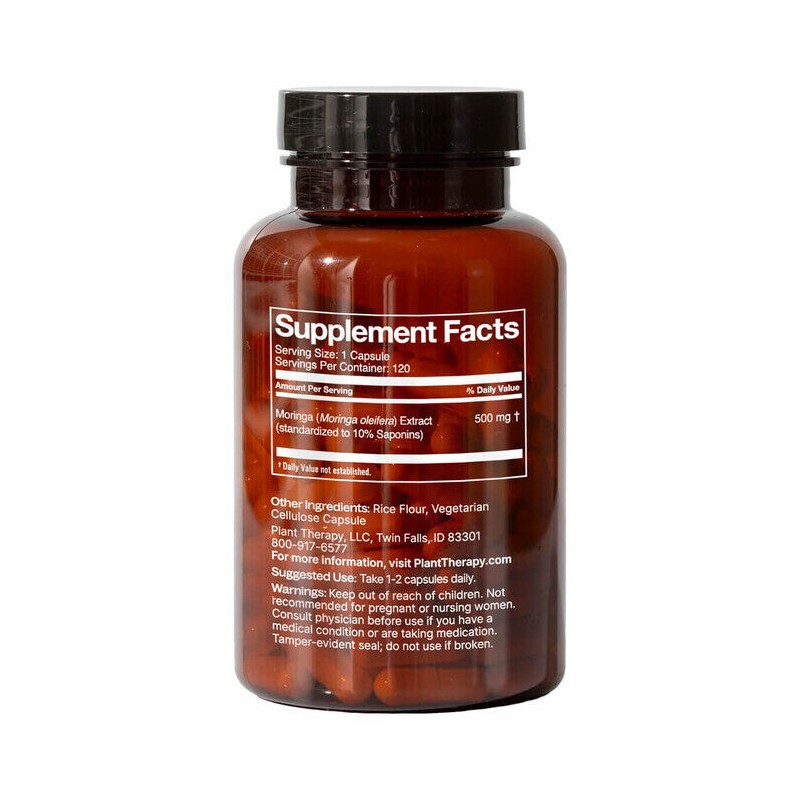 Plant Therapy Herbal Supplement - Moringa, 120 Capsules