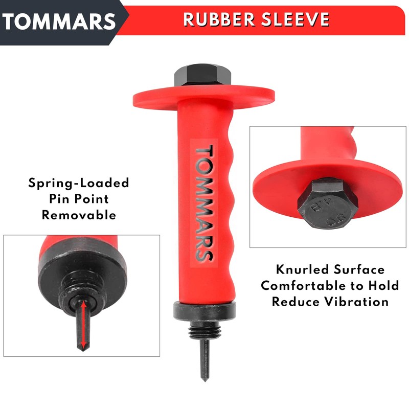 TOMMARS Hollow Punch Kit with Pin Point Punch Shaft Hole