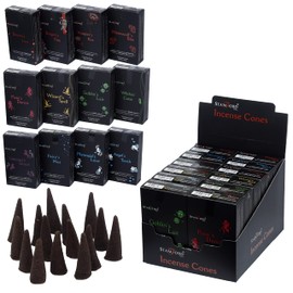 37352 Stamford Premium Hex Incense Cones - Gift Set 12 Packs - Mythological