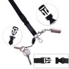 YOUOWO 1 Pack ID Badge Holder with Black Lanyards Neck