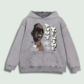 Sopula Rebel Graphic Hoodie 100% Cotton US Warehouse 6 ColorsColor: Light gray, Size: L