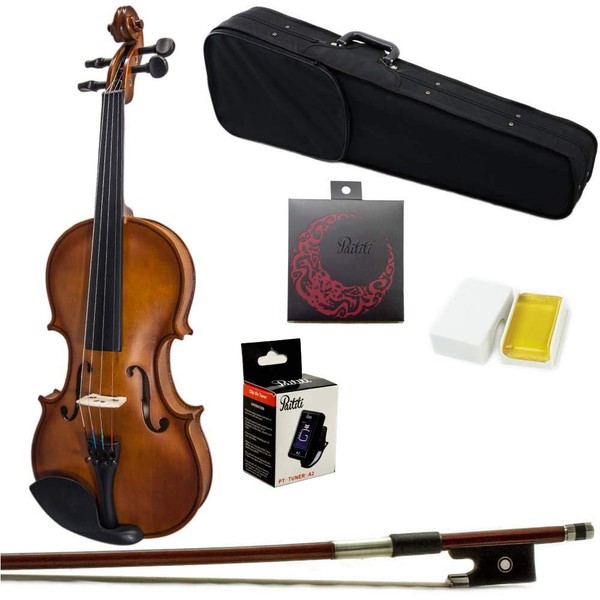 Paititi 1/10 Size Artist-100 Student Violin Starter Kit with Brazilwood
