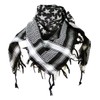 Premium Star Pattern Shemagh Head Neck Scarf - Black/Grey