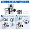 Faucet Splitter Adapter for Kitchen & Bathroom Sinks – Dual