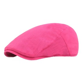 Reyox Unisex Newsboy Hat Vintage Beret Flat Ivy Cabbie Driving Hunting Cap Hot Pink