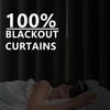 DWCN 100% Black Out Curtains 63 Length for Bedroom/Living Room/Nursery/Office