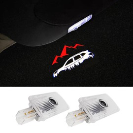 2 pcs Non-Fading LED Car Door Logo Lights Courtesy Projector Laser Welcome Light Ghost Shadow Forester Outback Ascent Legacy Accessories Puddle lamp Compatible with Forester Outback Ascent Legacy