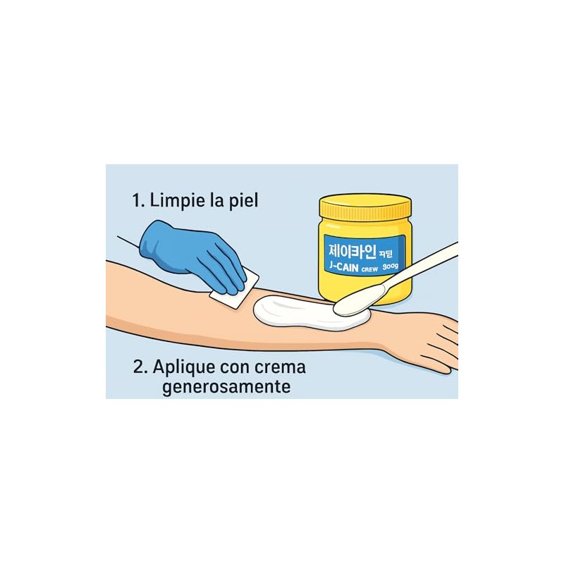 Crema Anestésica para Tatuaje y Microblading, 500g, 25,8%