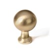 French Furniture Fittings Set of 6 Matt Brushed Brass Kitchen