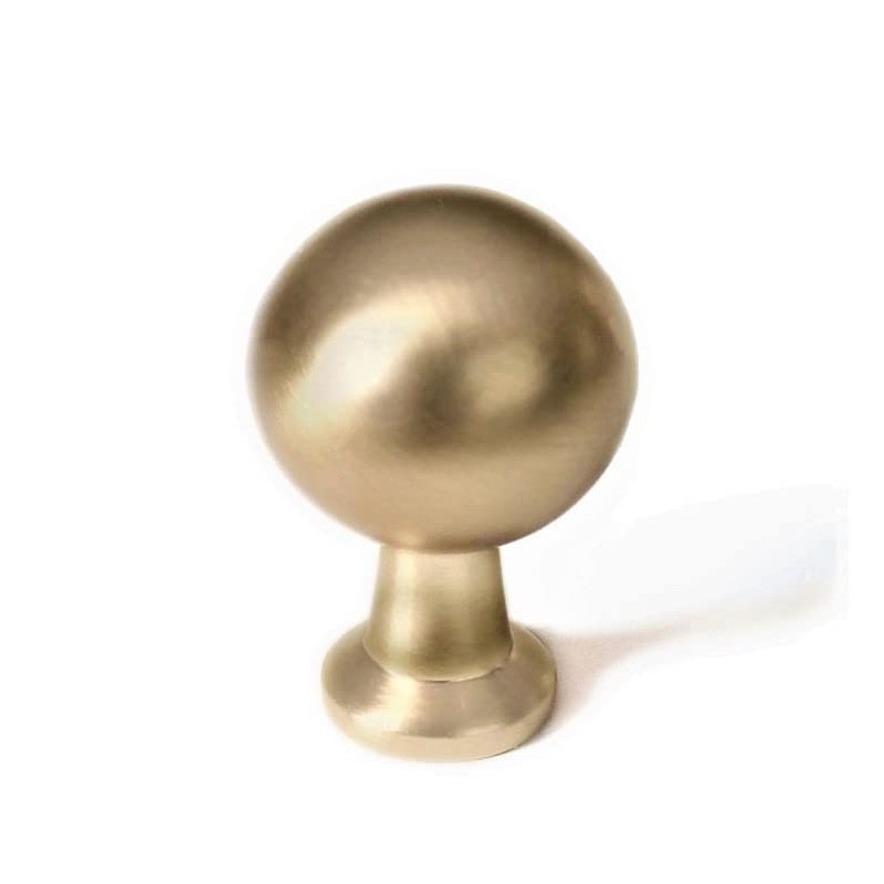 French Furniture Fittings Set of 6 Matt Brushed Brass Kitchen