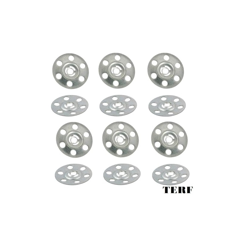 TERF® 35mm Metal Insulation Fixing Discs 35mm (1.37 inch) Metal