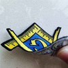 Freemason Flag Masonic Square and Compass Mason Embroidered Iron On