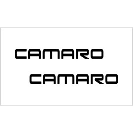 Oracal 651 2 "CAMARO" Door Handle Vinyl Handle Decal Sticker Emblem Chevy LS LT RS SS ZL1