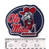 OLE MISS REBELS EMBROIDERED IRON ON PATCH 3” X 3.5”