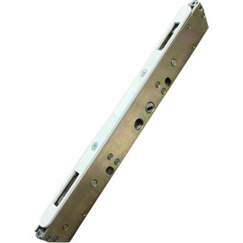 10" Dual Point Mortise Lock Replacement with White Faceplate with 9-7/8" Hole Spacing Alloy Steel - Offset Latch Position - Fix and Repair Door Hardware Locking Mechanism