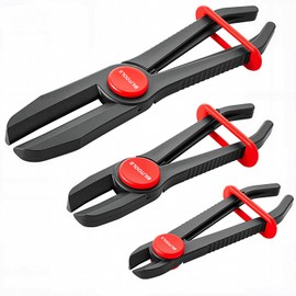 BILITOOLS Hose Pinch Off Pliers Clamp Pliers Plastic Straight for Flexible Fuel Line Radiator Coolant Brake Line Hoses Clamp etc