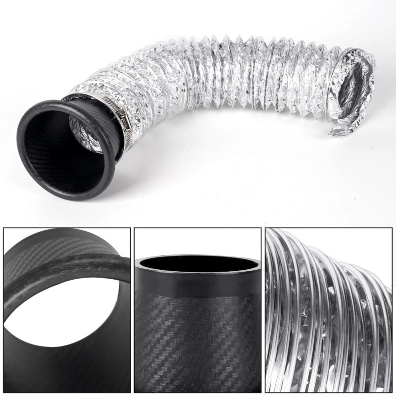 ANNX Universal Car Front Bumper Turbo Air Intake Pipe Air