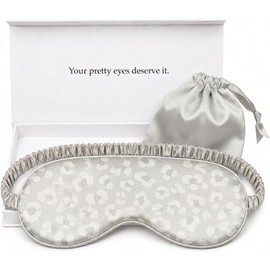 Silk Sleep Mask Light Blocking Luxury 100% Mulberry 22mm Silk Eye Mask Eye Cover Blindfold Ultra Soft Light & Comfy Anti Aging Skin Care with Travel Bag Gift Package