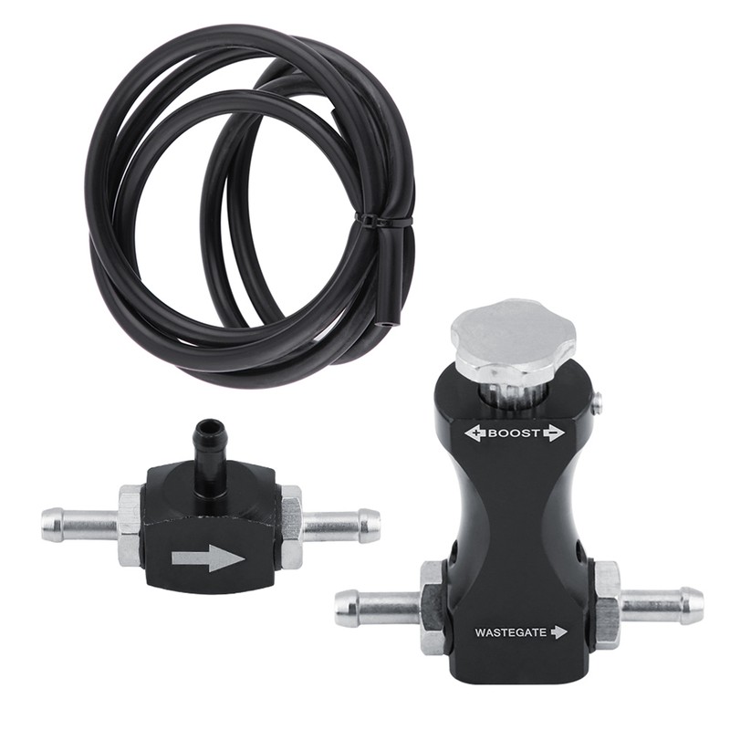 Adjustable Bilateral Turbo Tee Bleed Valve Manual Boost Controller Kit