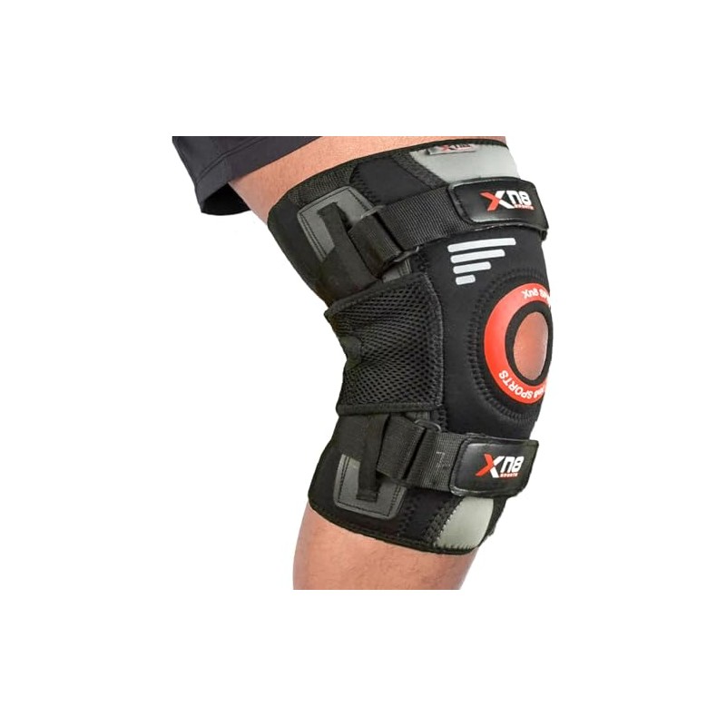 XN8 Hinged Knee Support Brace Adjustable Open Patella Anti-Slip Breathable