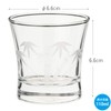 Chilled Sake Glass Bamboo Kiriko 110ml