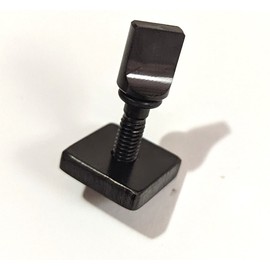 Titanium Toolless Fin Screw for Longboard Center Fin SUP Air7 Bolt Screw (Black) (1 Piece)