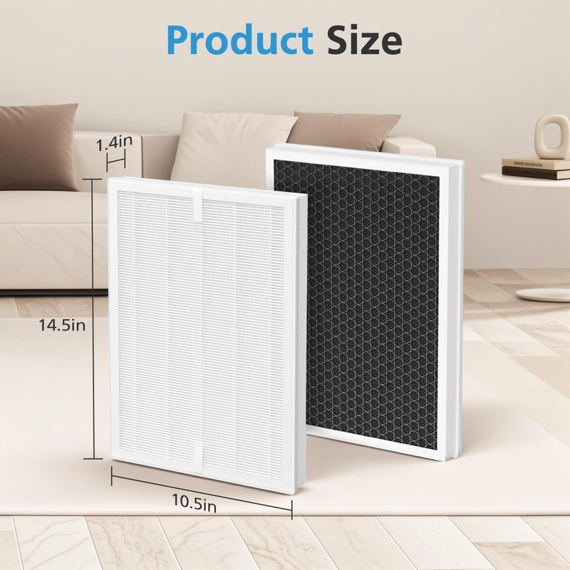 2 Pack A7 Filter & E-400 Filter for VEWIOR ClearAir-A7