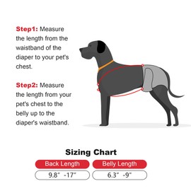 2Pcs Adjustable Dog Suspenders - Diaper Keeper for Female Dogs