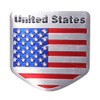 C-FUNN Car Emblem Sticker Metal Car Conversion USA Flag