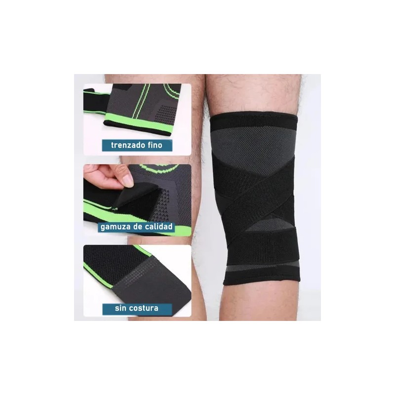 Rodilleras Elásticas Deportiva Compresion Gym Ortopédica 2pk