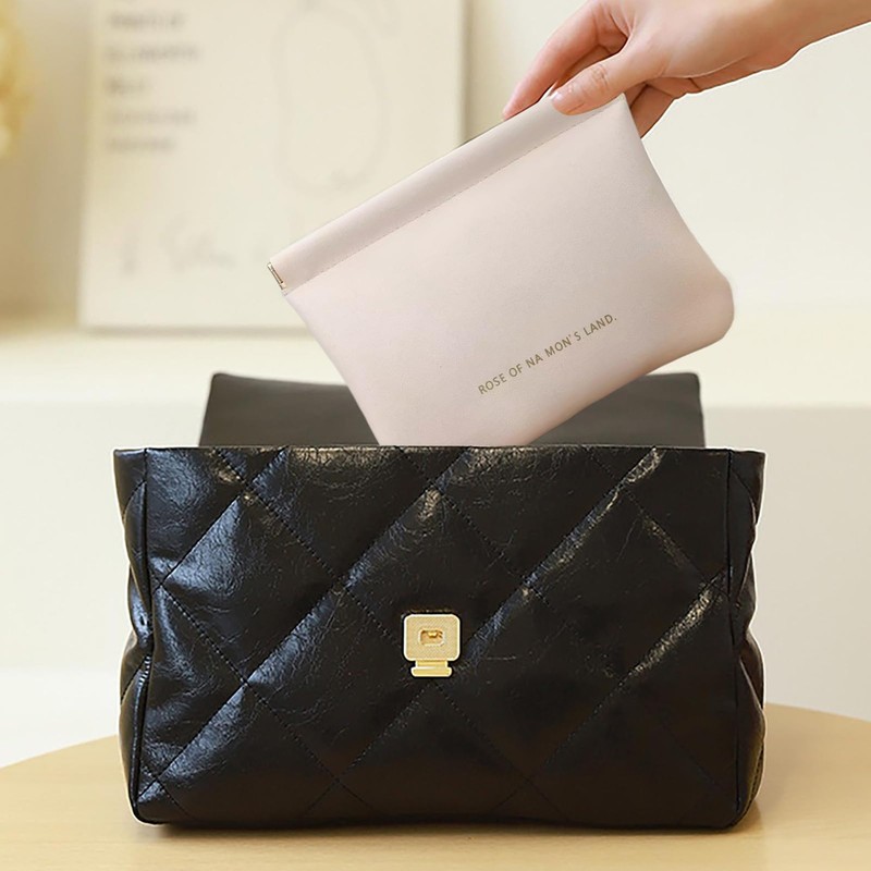 Earbuds Case, Closure Soft Elastic Snap Spring Pouch, Compact Storage