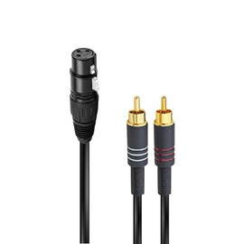RIDEM Audio Cable XRL F to 2 RCA m 1.5 m