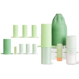 Fundas para botellas para viajes, fundas elásticas a prueba de fugas, fundas de contenedores de tamaño de viaje, esenciales para vacaciones para mujeres, funda de varios tamaños, ideal para varios
