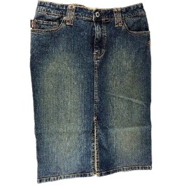 tinman Fox Denim Skirt Women's With Slit In The Front  Size 3 (B1)