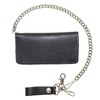 Billys Biker Gear Heavy Duty Black Leather Chain Wallet