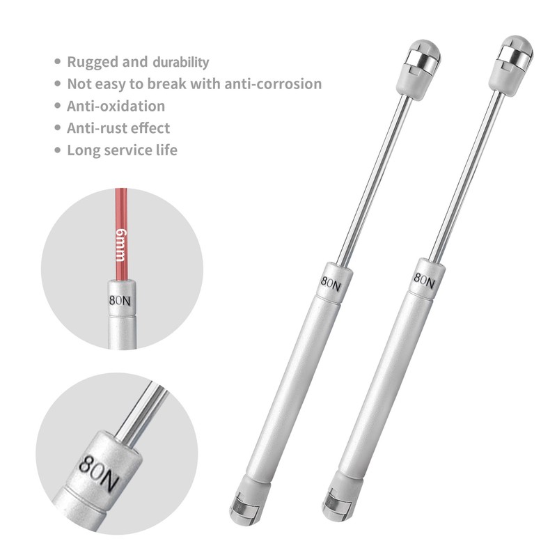 WENLISELL 8 Pcs Gas Strut Stay 80N, Upturned Kitchen Cupboard