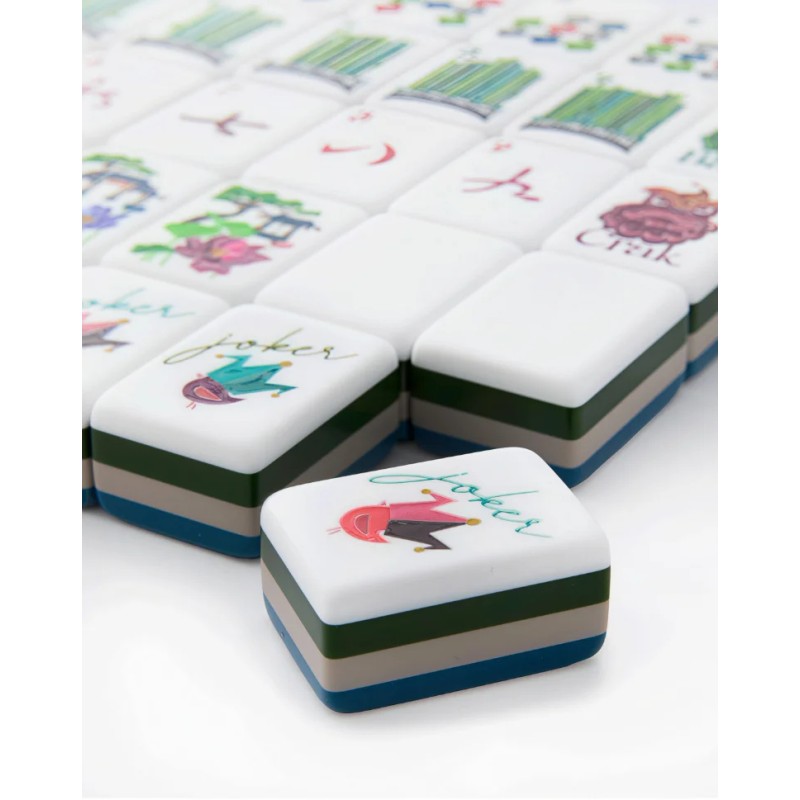 ,Acrylic Luxury Mahjong,American Mahjong Set with 160 Tiles, Custom 4-Layer