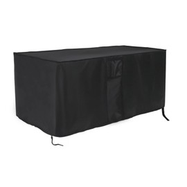 Jungda Patio Deck Box Cover 120 Gallon,Outdoor Storage Deck Boxes, Waterproof Outdoor Storage Box Cover Furniture Covers - 56 x 27 x 23 Inch