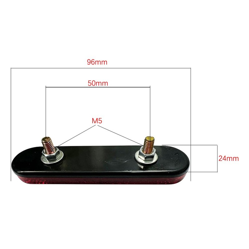 Kardne Pack of 2 Motorcycle Bicycle Reflectors, Rear Light Lighting