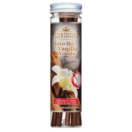 NEW Scentsicles Into the Vanilla Woods Scented Sticks with Hooks - 1 Bottle (6 Sticks Total)