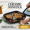 Farberware Forged Induction Ceramic Cookware Nonstick Square Grill Pan/Griddle Pan,