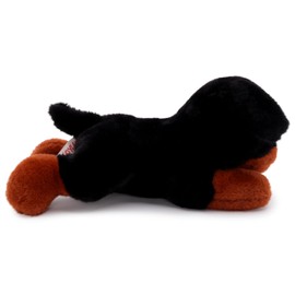 Toyland® 25cm (10") Diesel The Rottweiler Soft Toy - Lying Down Plush Dog - Suitable From Birth