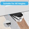 WUFANC Pack of 2 Door Wedge Rubber, Stackable Door Stopper,