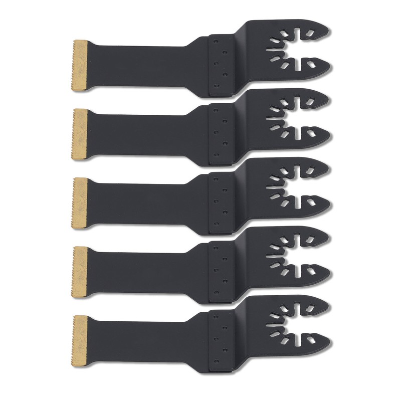5Pcs Oscillating Tool Saw Blade Multifunctional Professional Titanium Plated Multitool