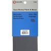 Iron-On 1 Repair Patch of Mending Fabric 6.5 x 14 Inch Color: Grey, Compare to Bondex
