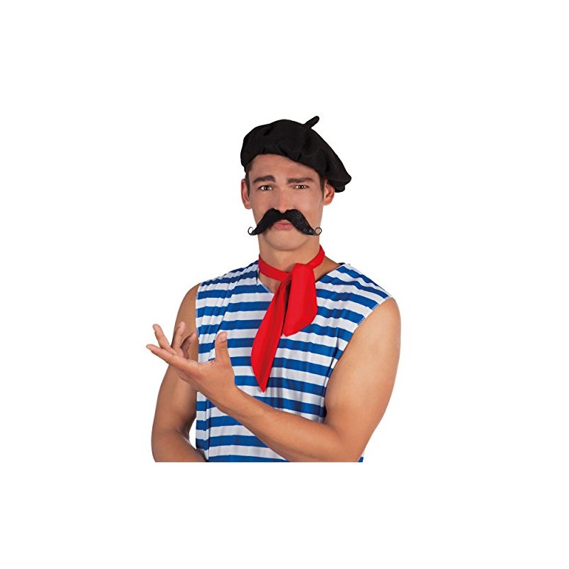 Boland 01810 Moustache French Black One Size