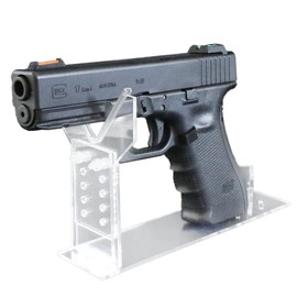 SHENKEL Adjustable Hand Gun Rack Gun Stand Assembly with Cushion Rubber Clear