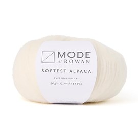 Mode at Rowan, Softest Alpaca, Cloud, 50g