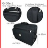 Flight Attendant Bag, Work Bag, Business Bag, Shoulder Bag, Black,